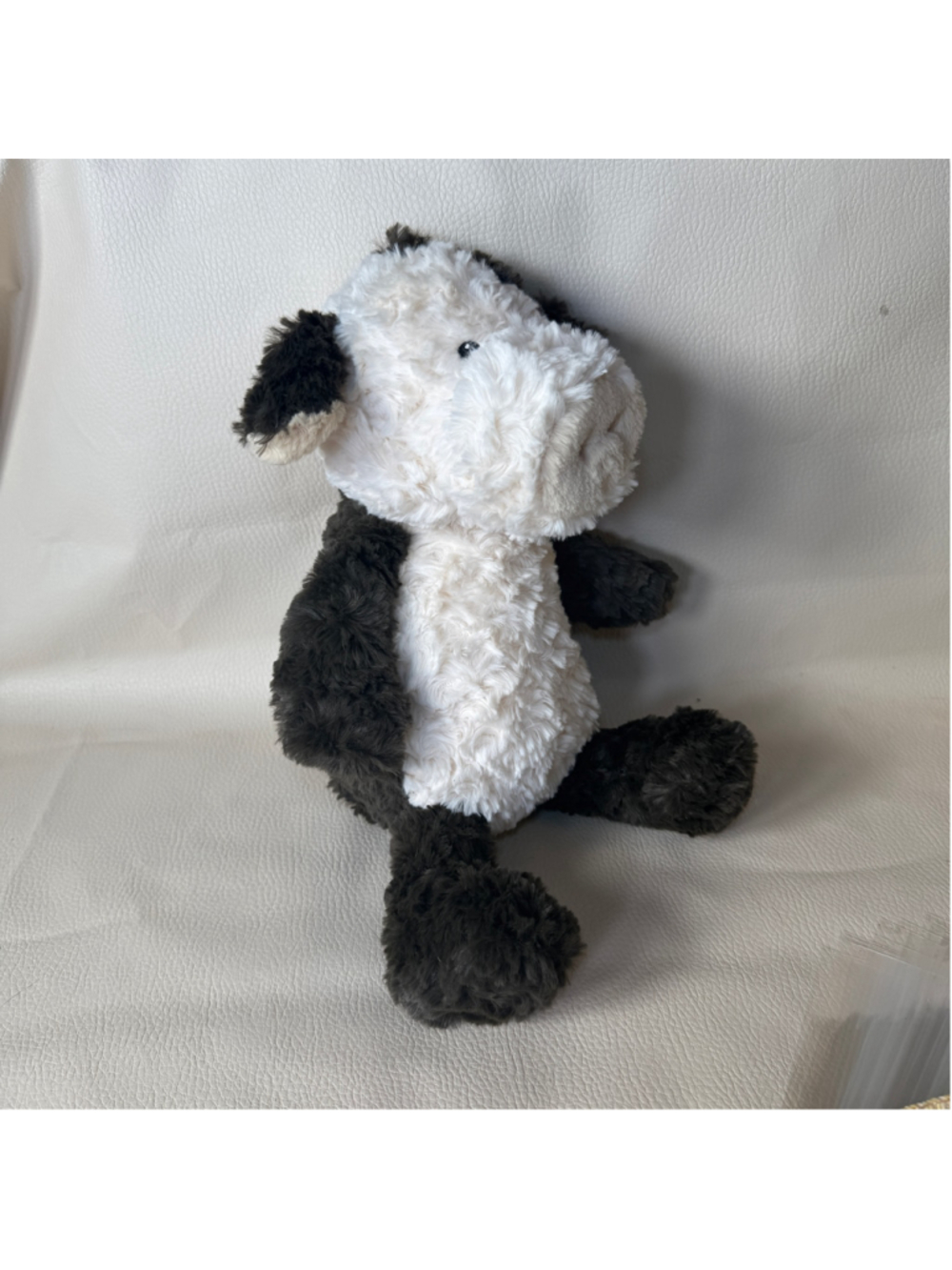 Mary Meyer Cow Plush 15 Black White Floppy Stuffed Animal Soft Farm Toy